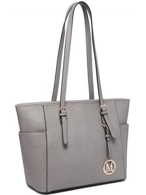 Sac fourre-tout compatible ipad longues poignées - miss lulu - Kiabi Sac fourre-tout compatible ipad longues poignées - miss lulu - Kiabi
