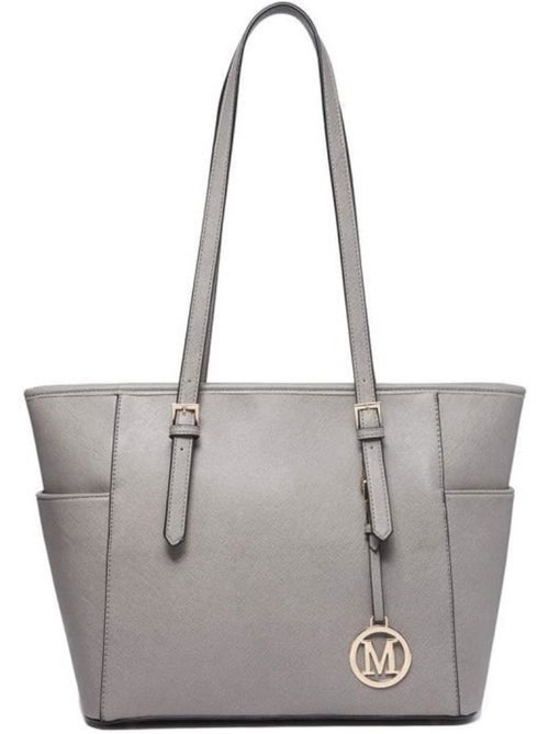 Sac fourre-tout compatible ipad longues poignées - miss lulu - Kiabi Sac fourre-tout compatible ipad longues poignées - miss lulu - Kiabi