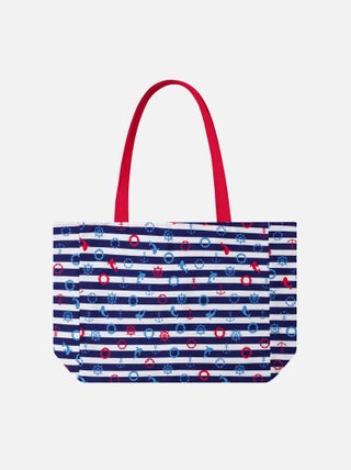 Sac Fourre-Tout Dedoles Rayures Bleu-Marine