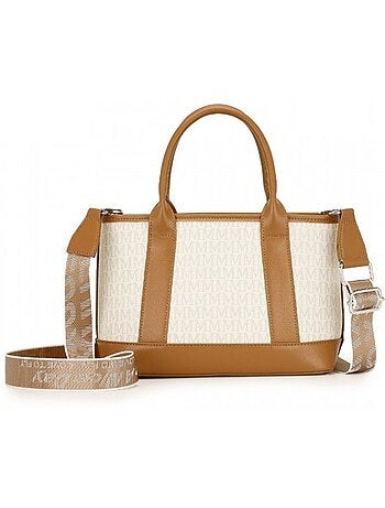 Sac fourre-tout monogramme sangle convertible 28x11x19 cm - miss lulu