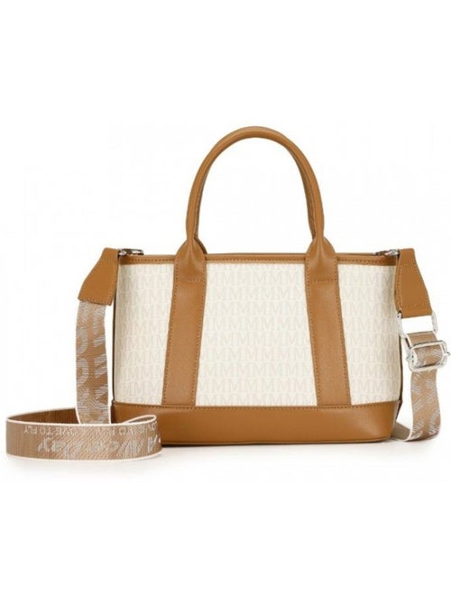 Sac fourre-tout monogramme sangle convertible 28x11x19 cm - miss lulu - Kiabi Sac fourre-tout monogramme sangle convertible 28x11x19 cm - miss lulu - Kiabi