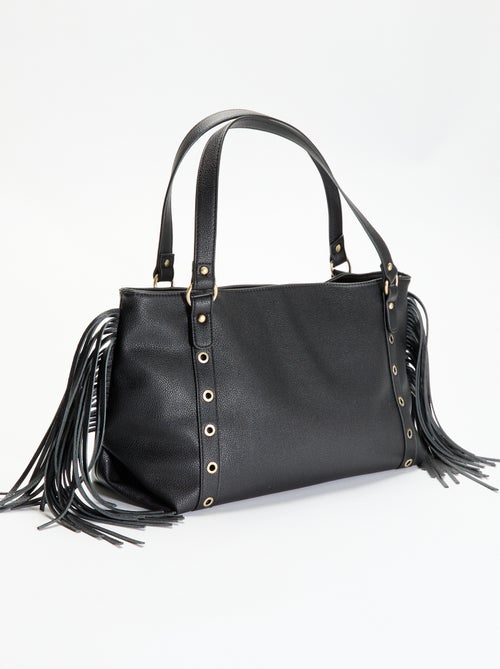 Sac hobo à franges en simili - Kiabi Sac hobo à franges en simili - Kiabi