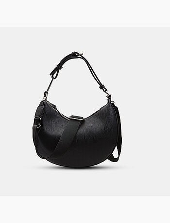 Sac hobo avec fermeture éclair et bandoulière