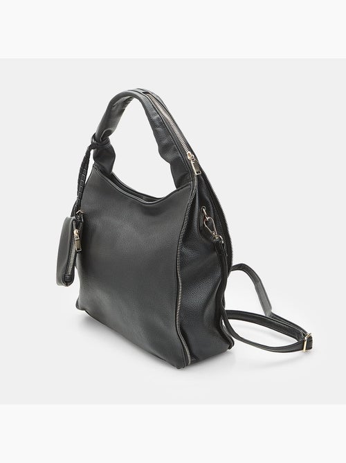 Sac hobo avec zip Bata - Kiabi