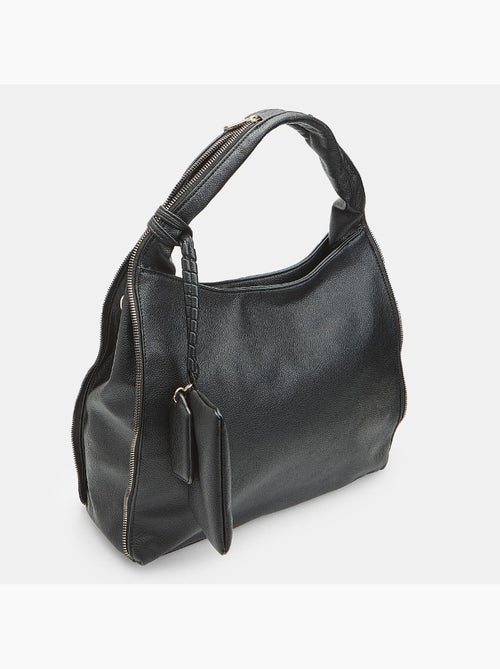 Sac hobo avec zip Bata - Kiabi