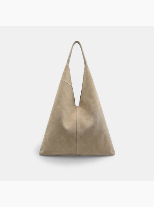 Sac hobo en daim Bata - Kiabi