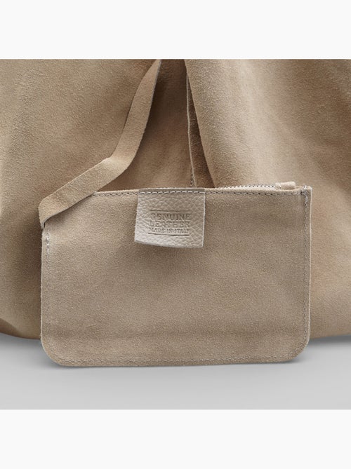 Sac hobo en daim Bata - Kiabi