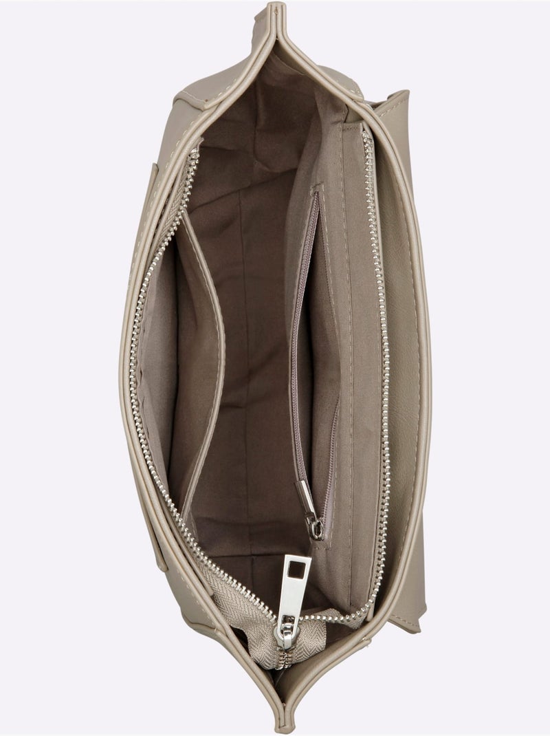 Sac Imitation Cuir Souple - Taille Standard - helline Beige - Kiabi