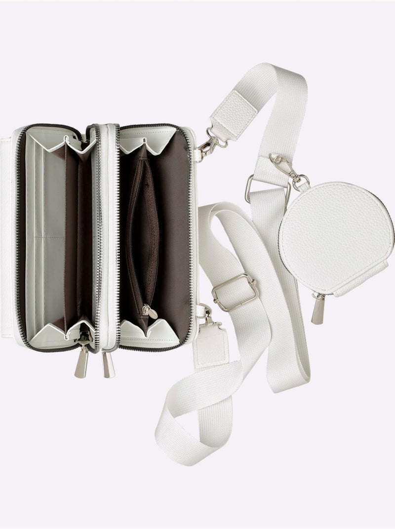 Sac Imitation Cuir Souple - Taille Standard - helline Blanc - Kiabi