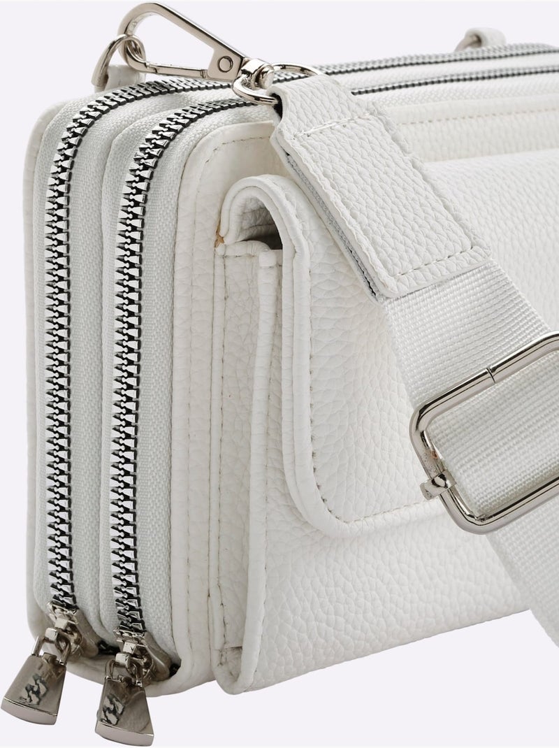 Sac Imitation Cuir Souple - Taille Standard - helline Blanc - Kiabi