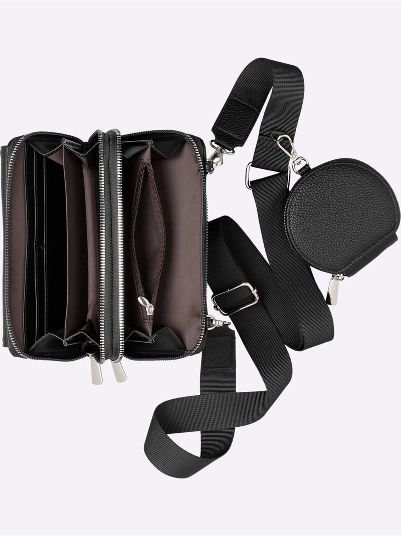 Sac Imitation Cuir Souple - Taille Standard - helline Noir - Kiabi