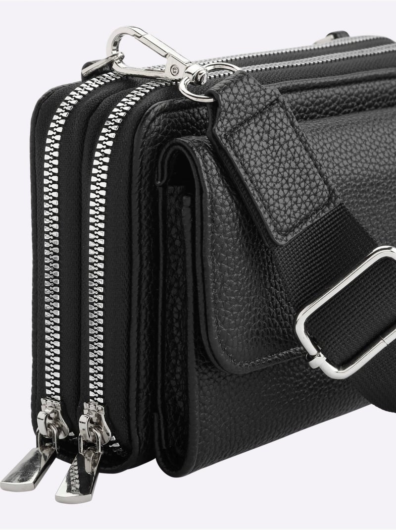 Sac Imitation Cuir Souple - Taille Standard - helline Noir - Kiabi