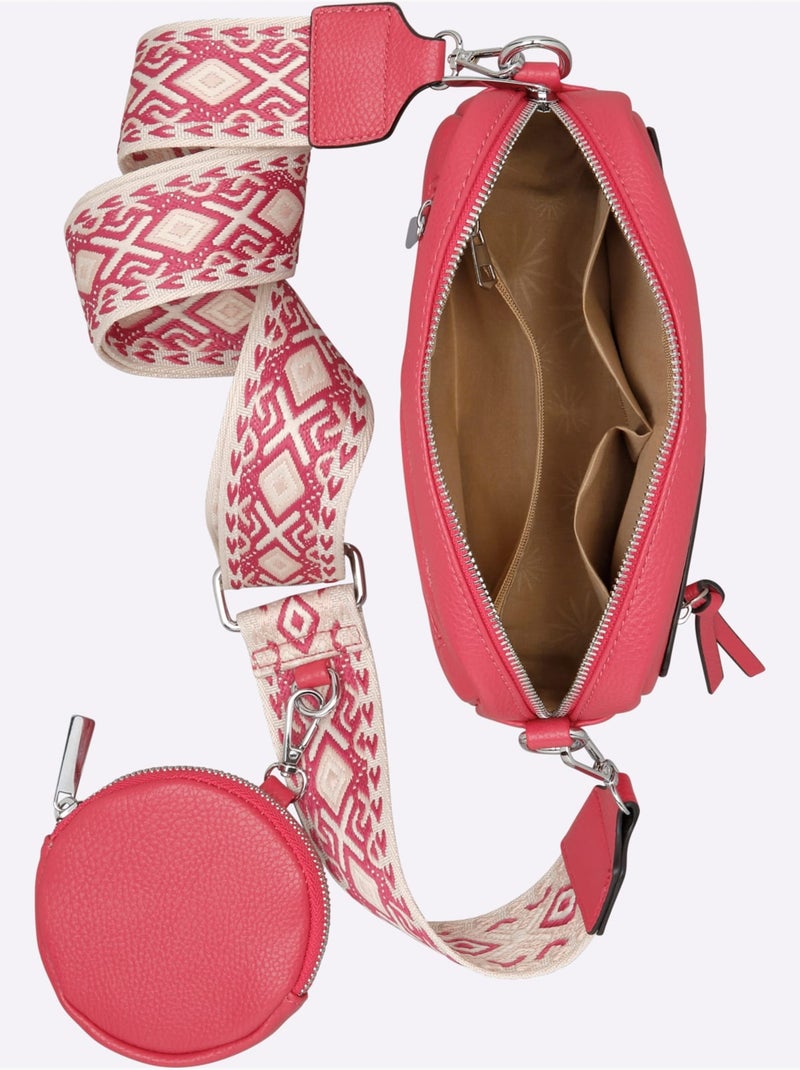 Sac Imitation Cuir Souple - Taille Standard - helline Rose fushia - Kiabi