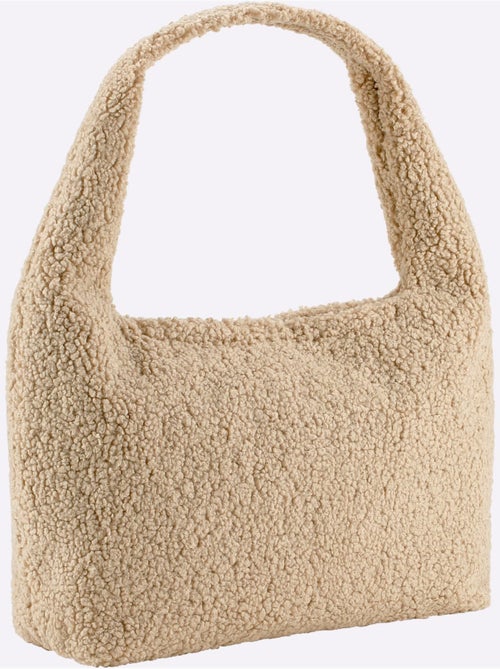 Sac Imitation Peau D'agneau - Taille Standard - Helline - Kiabi