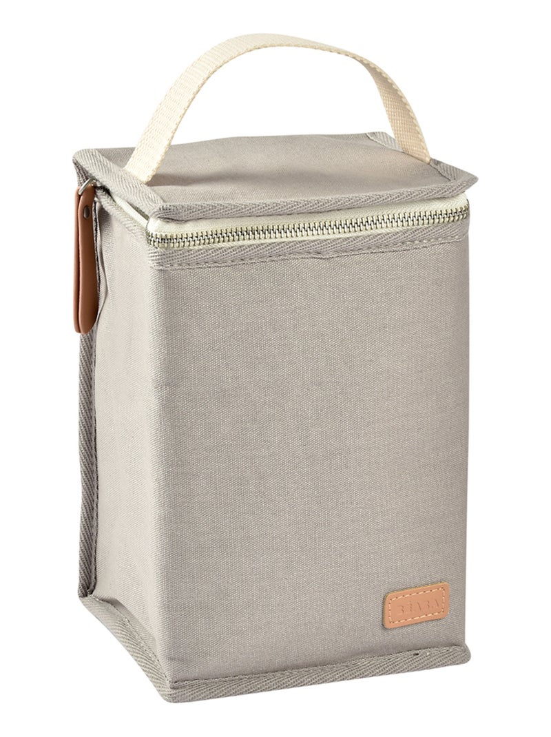 Sac isotherme Canvas gris perle Gris - Kiabi