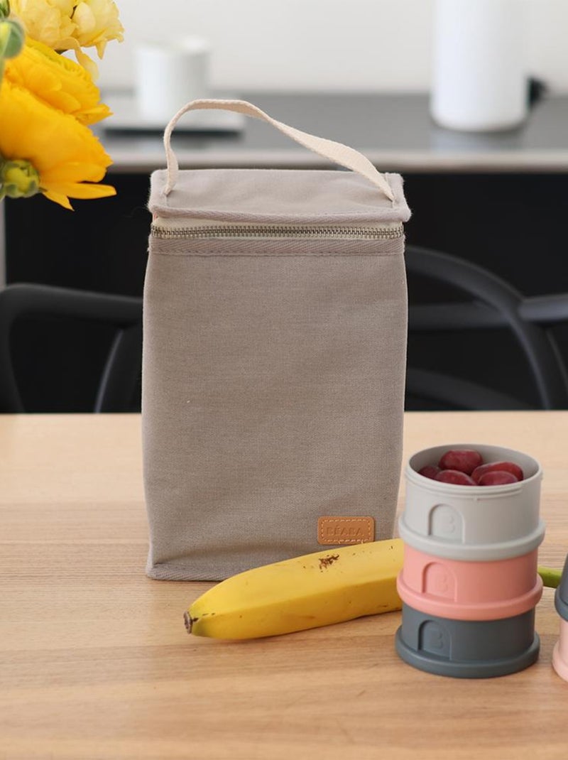 Sac isotherme Canvas gris perle Gris - Kiabi