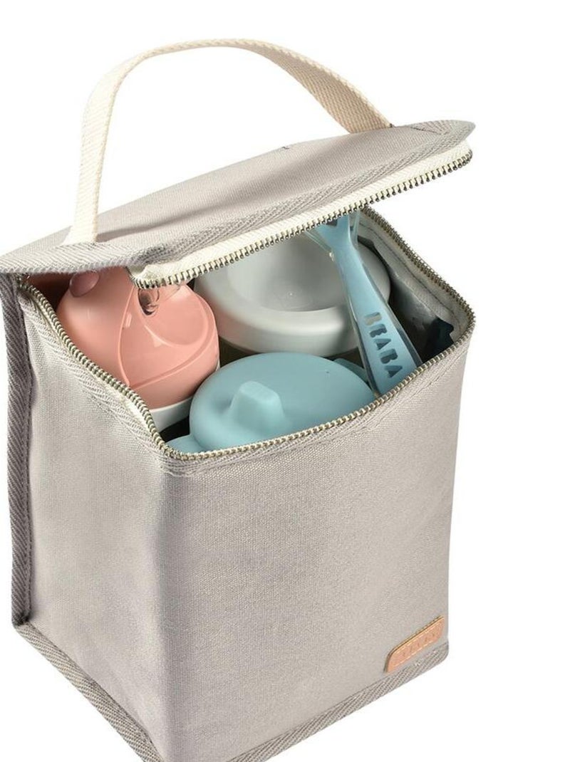 Sac isotherme Canvas gris perle Gris - Kiabi