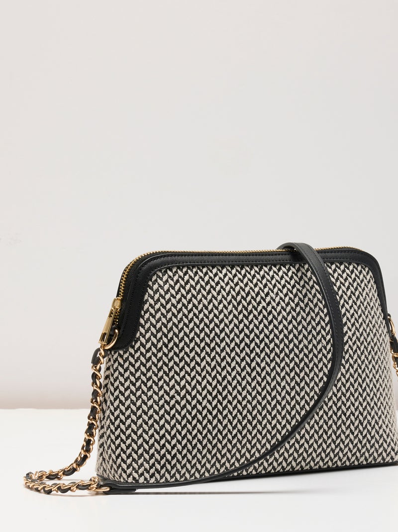 Sac jeu de matières à bandoulière - Damart Noir - Kiabi