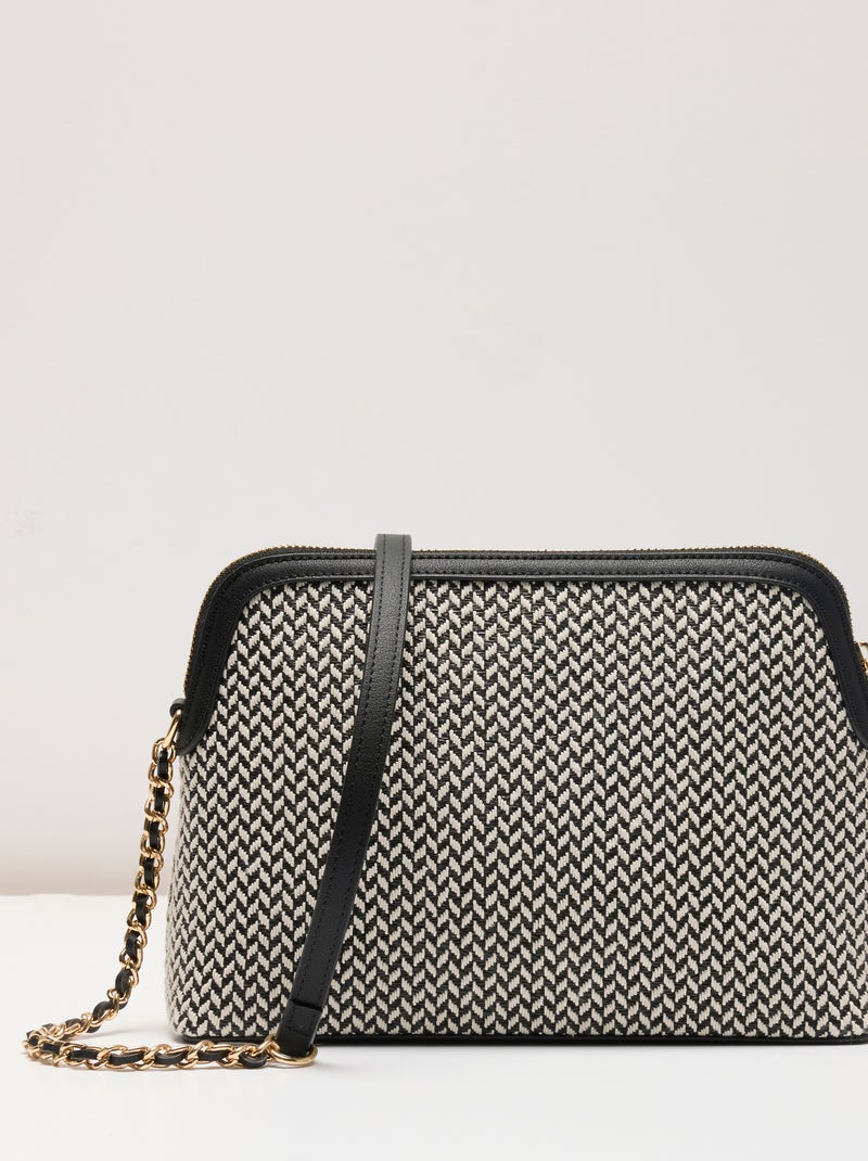 Sac jeu de matières à bandoulière - Damart Noir - Kiabi