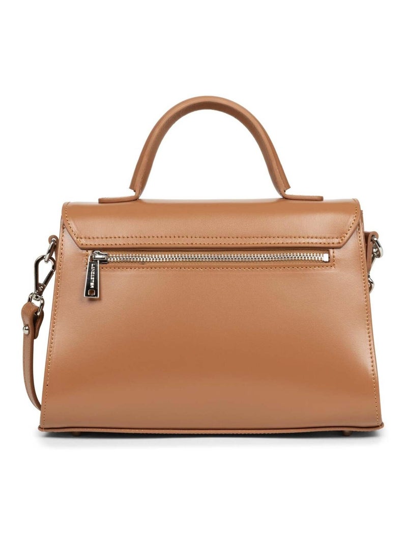 Sac Lancaster à rabat avec fermoir Suave even Marron - Kiabi