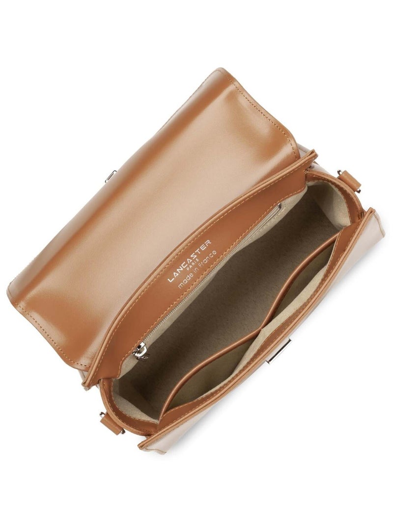 Sac Lancaster à rabat avec fermoir Suave even Marron - Kiabi