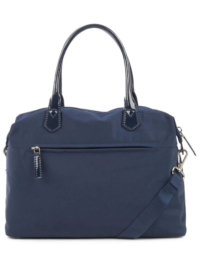 Sac Lancaster porté main Vernis Basic Bleu - Kiabi