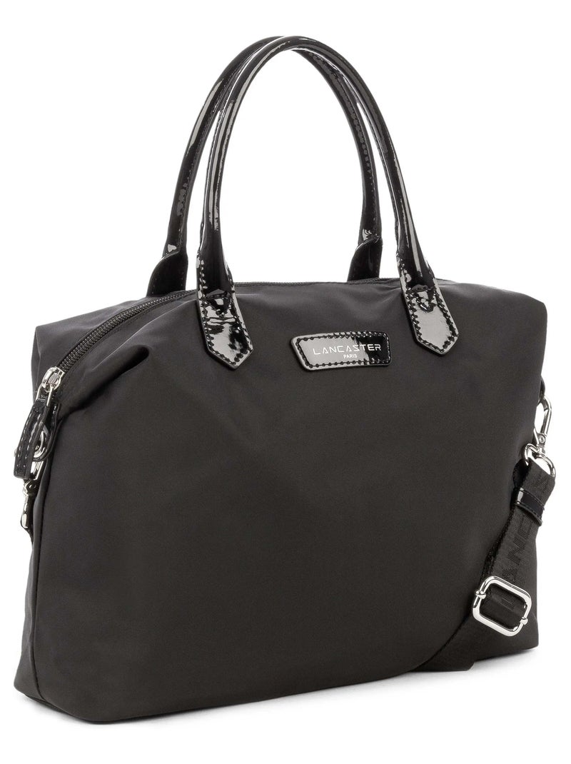 Sac Lancaster porté main Vernis Basic Noir - Kiabi