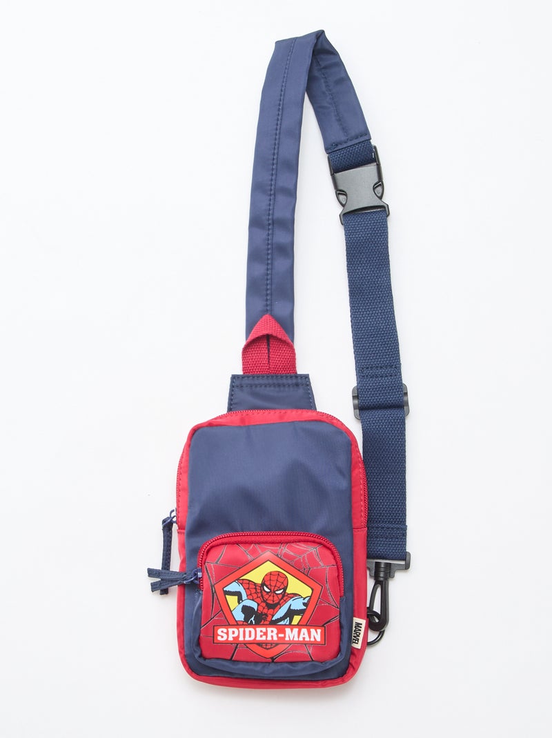 Sac 'Marvel' 'Spider-man' en tissu avec bandoulière Noir - Kiabi