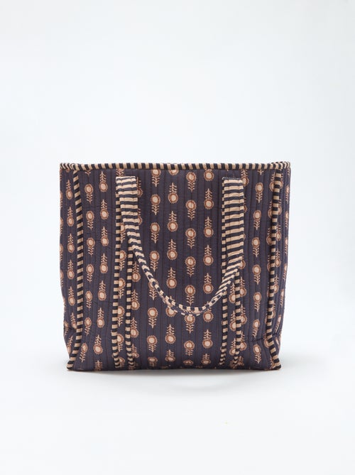 Sac matelassé motif indienne - Kiabi Home - Kiabi