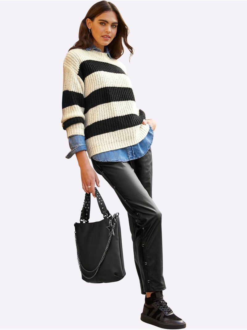 Sac Matière Lisse De Très Grande Qualité - Taille Standard - Helline Noir - Kiabi
