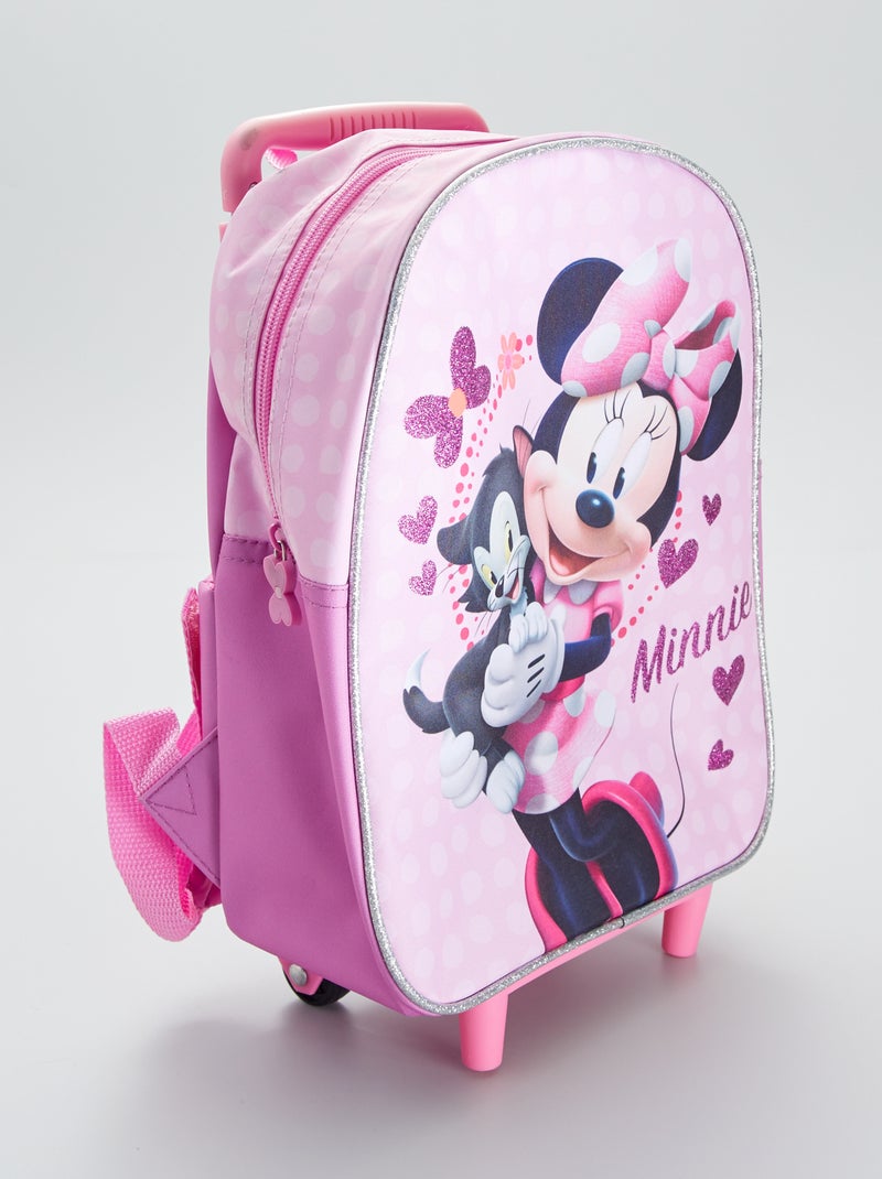 Sac 'Minnie' moyen à roulettes rose - Kiabi