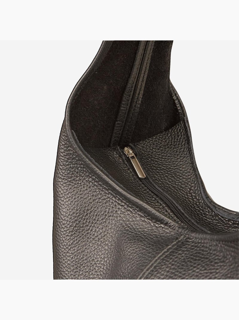 Sac modèle Hobo BATA Noir - Kiabi