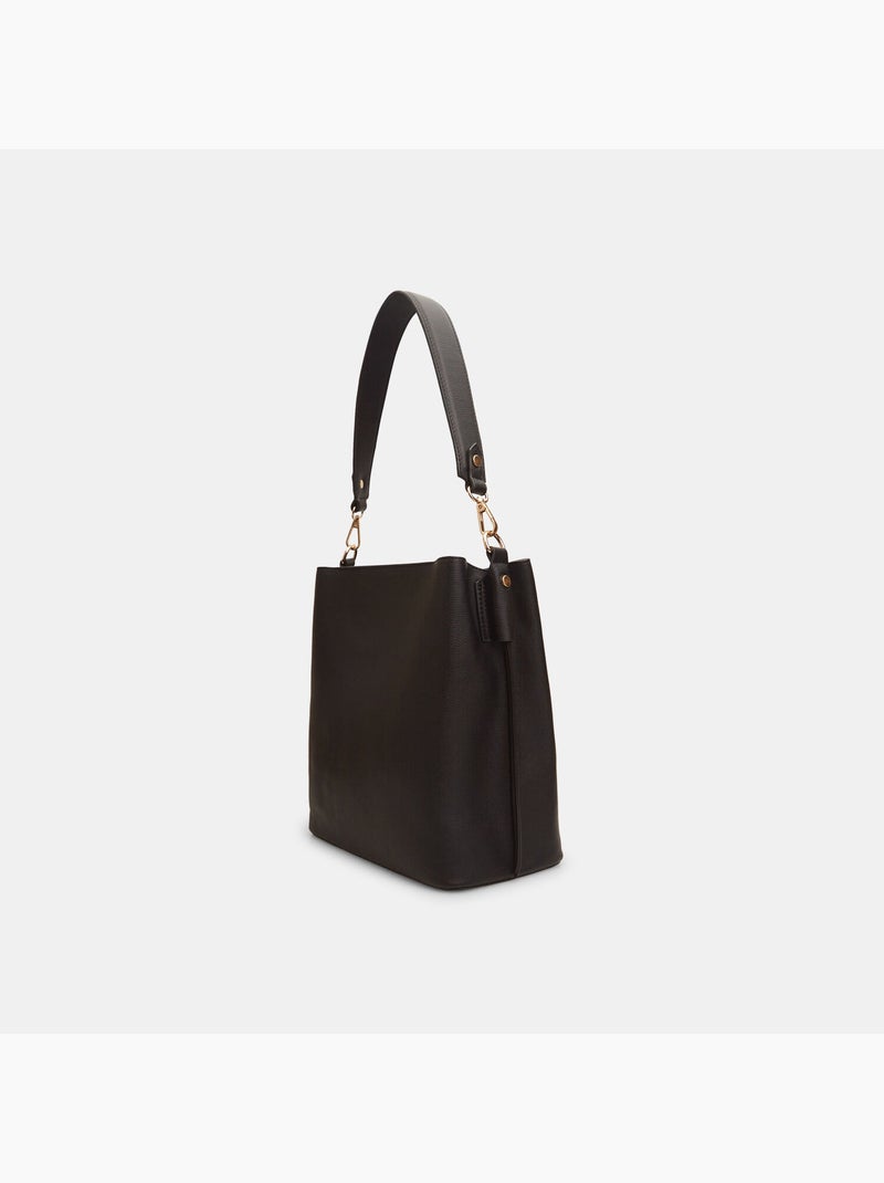 Sac modèle Hobo BATA Noir - Kiabi