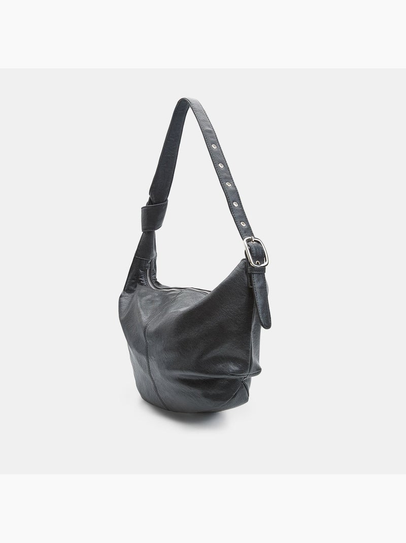 Sac modèle Hobo BATA Noir - Kiabi