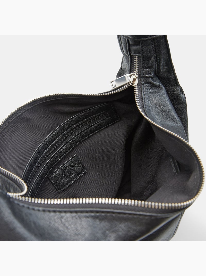 Sac modèle Hobo BATA Noir - Kiabi