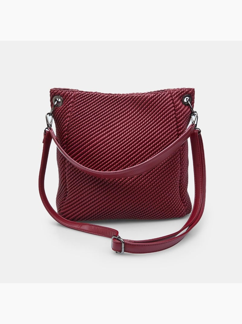 Sac modèle Hobo BATA Rouge - Kiabi