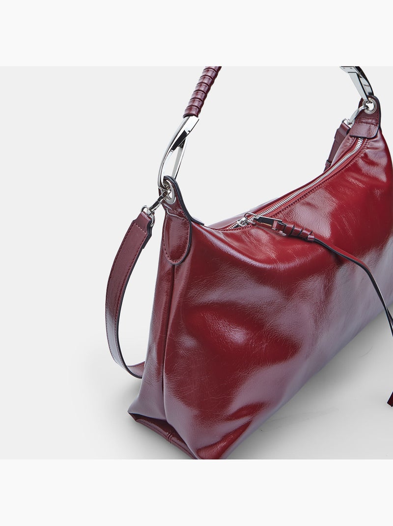 Sac modèle hobo bata Rouge - Kiabi