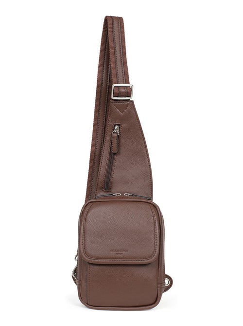 Sac monobretelle  Cuir CONFORT - Kiabi