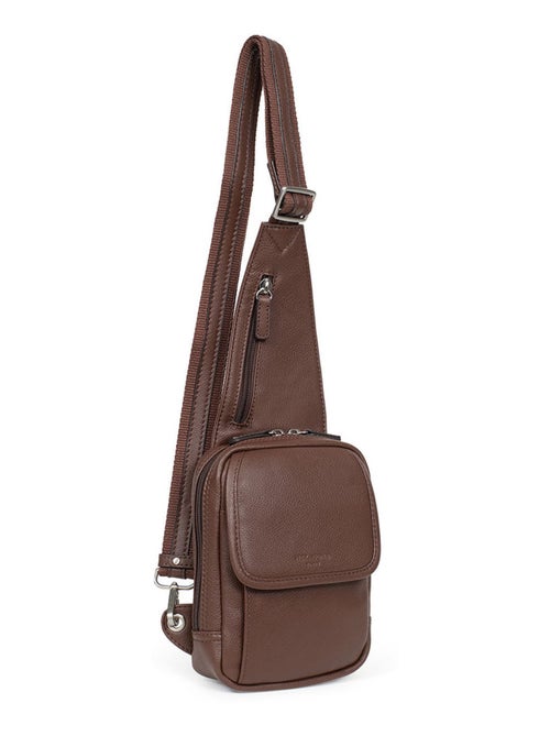 Sac monobretelle  Cuir CONFORT - Kiabi