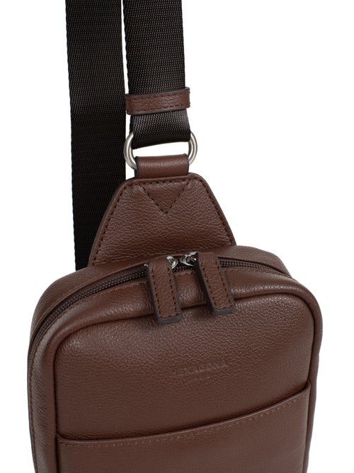 Sac monobretelle  Cuir CONFORT - Kiabi