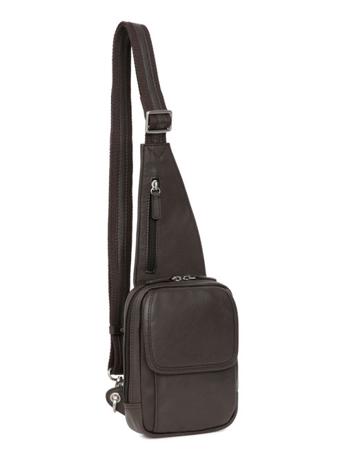 Sac monobretelle  Cuir CONFORT - Kiabi