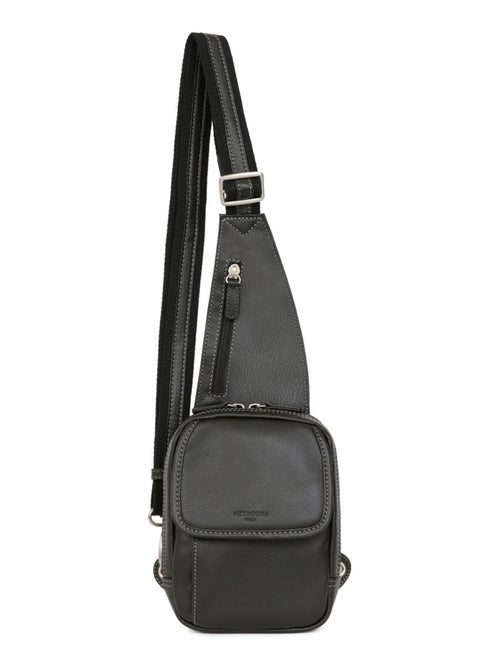 Sac monobretelle  Cuir CONFORT - Kiabi