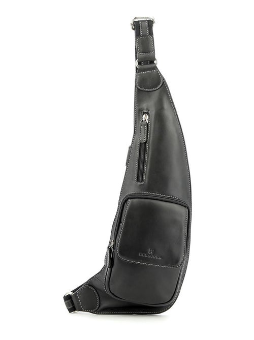 Sac monobretelle  cuir félin hexagona - Kiabi