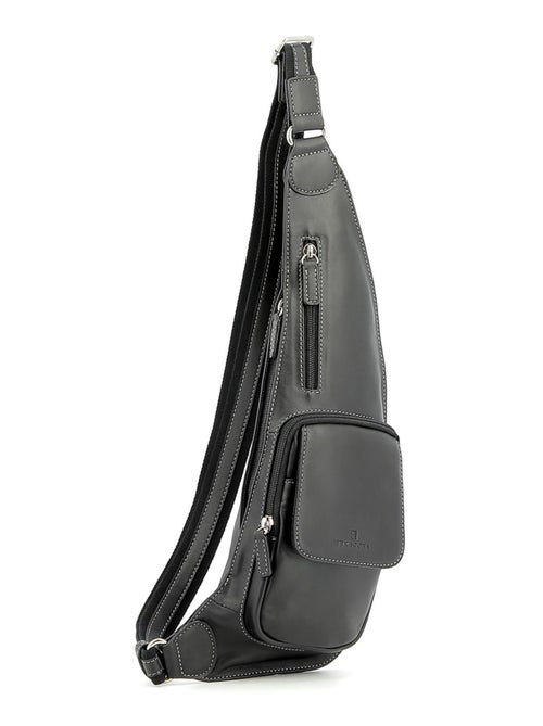 Sac monobretelle  cuir félin hexagona - Kiabi