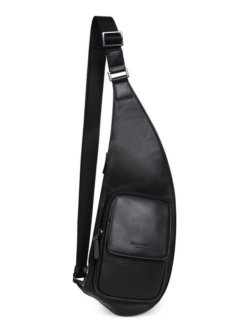 Sac monobretelle  cuir soft studio hexagona - Kiabi