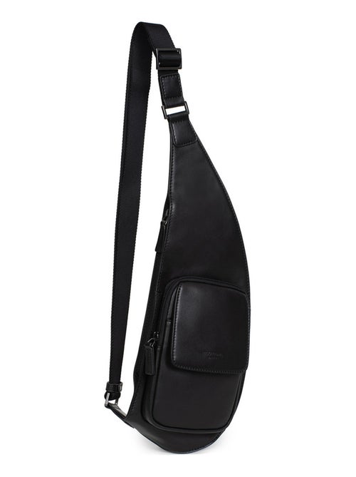 Sac monobretelle  cuir soft studio hexagona - Kiabi