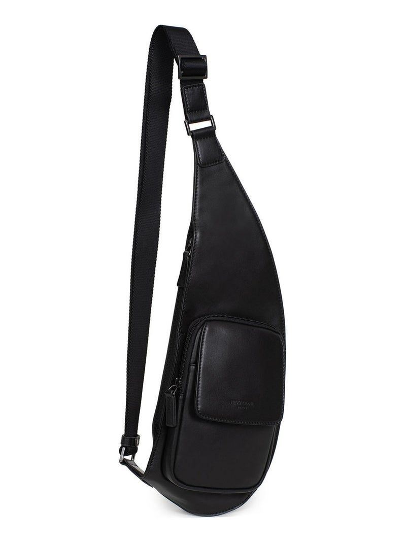 Sac monobretelle  cuir soft studio hexagona Noir - Kiabi