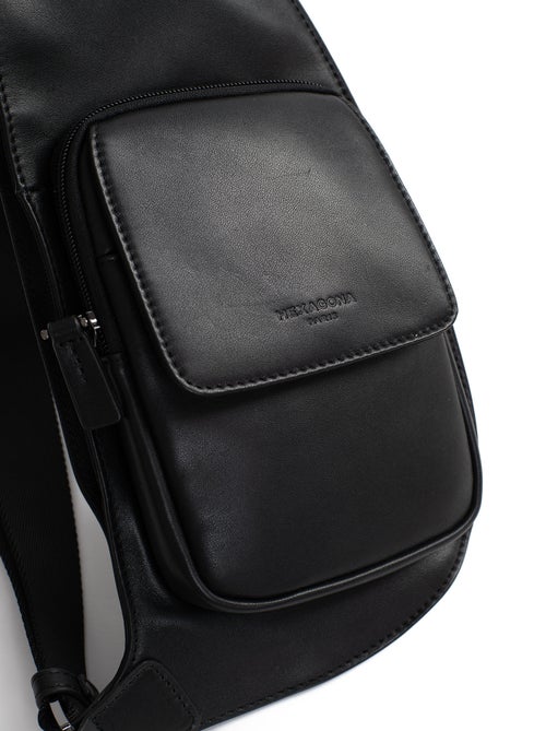 Sac monobretelle  cuir soft studio hexagona - Kiabi