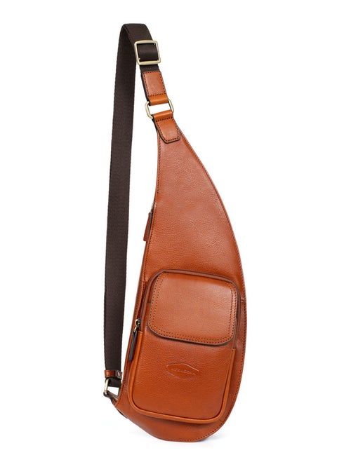 Sac monobretelle  Cuir STUART - Kiabi