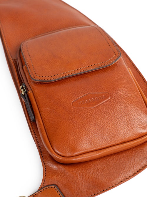 Sac monobretelle  Cuir STUART - Kiabi